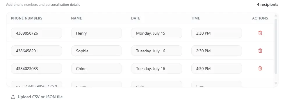 Upload Your Contacts