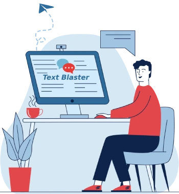 Text Blaster Pro user illustration